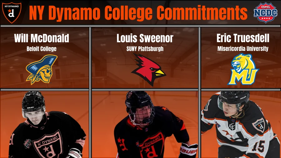 Three NY Dynamo NCDC players committed to college hockey programs